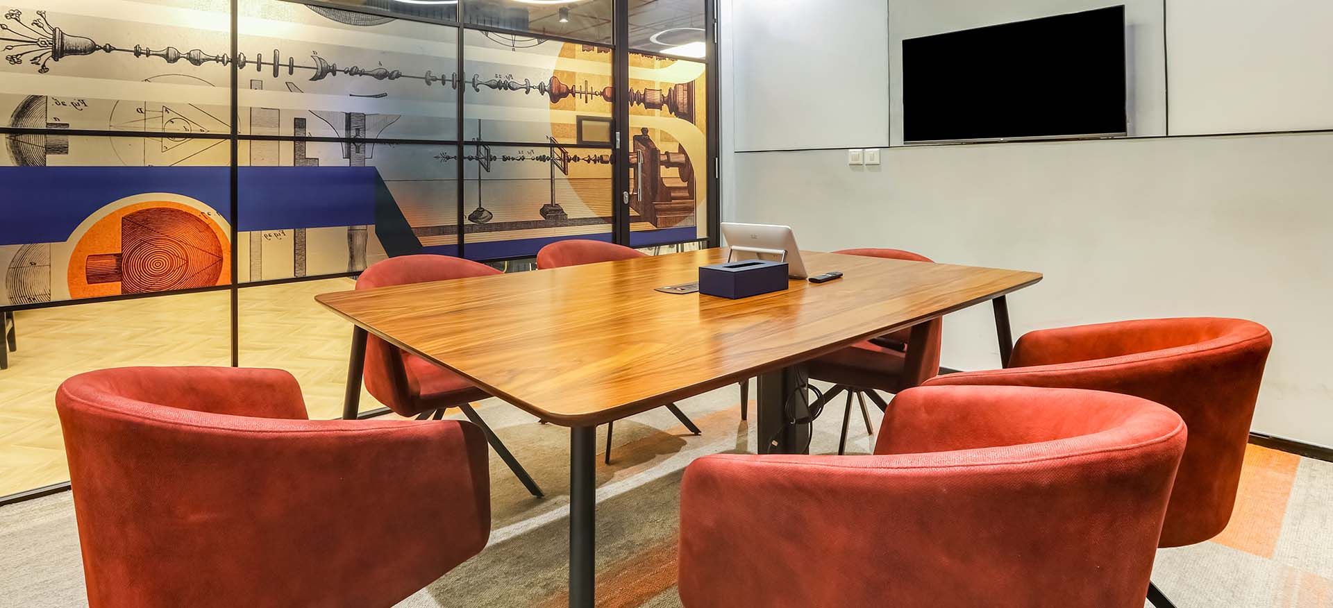 6 Seater Meeting Room, Auram Q Parc, Ghansoli