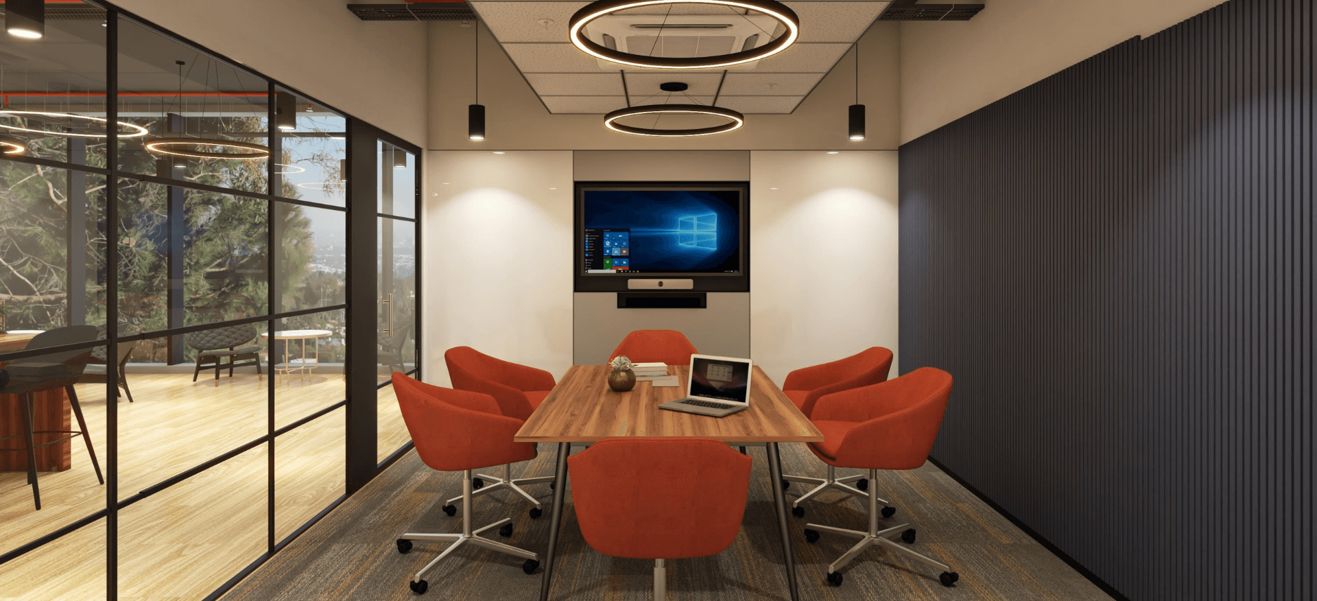 6 Seater Meeting Room, Nyati Enthral, Kharadi