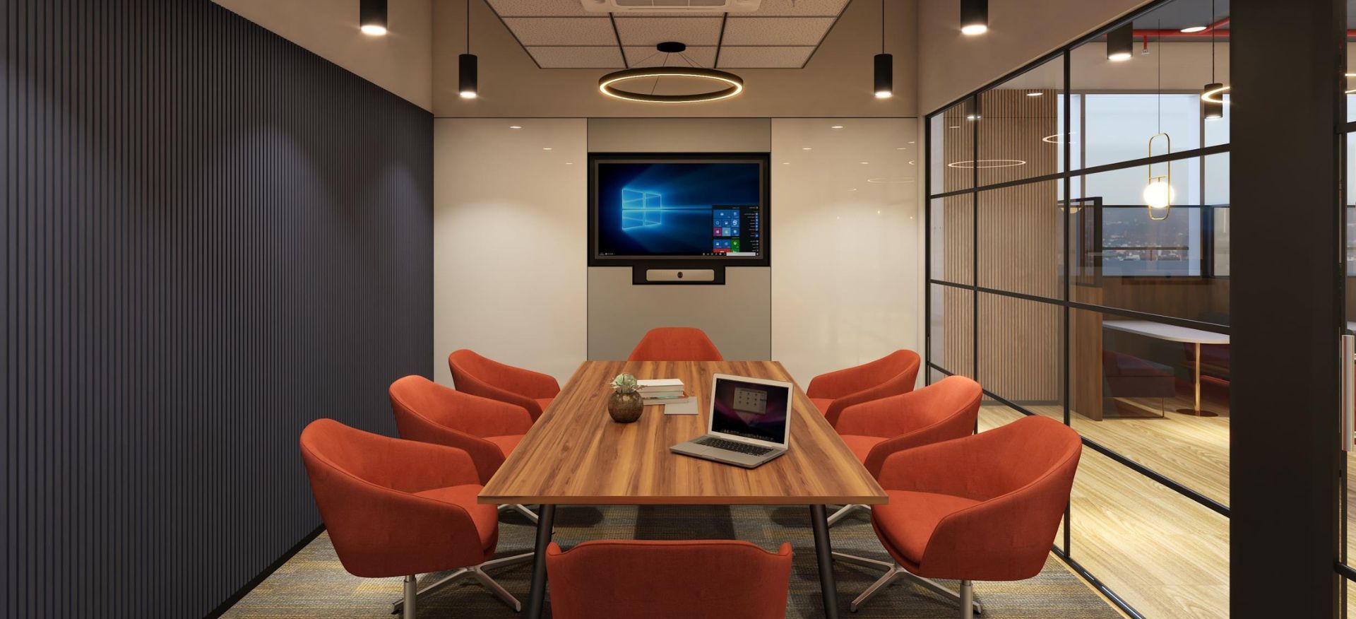 8 Seater Meeting Room, Nyati Enthral, Kharadi